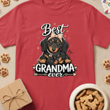 Best Grandma Ever Dachshund Tee thumbnail 4
