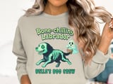 Bone-Chilling Labrador Ghost Dog Sweatshirt, Halloween Bella's Boo Crew Top thumbnail 2