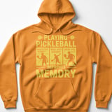 Pickleball Gildan Fleece Hoodie, Playing Pickleball Improves Memory What's The Score, Court Pullover thumbnail 9