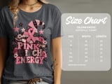 Faux Patchwork Pink Witch Energy Tee thumbnail 18