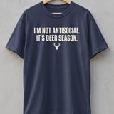 Not Antisocial It's Deer Season Tee thumbnail 4