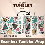 Retro Memphis Geometry Digital Size Bundle Png thumbnail 7