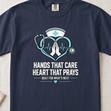 Hands That Care Heart That Prays Tee thumbnail 4
