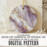 Purple Marble Gold Veins Tumbler Design, Digital Paper, Floral Watercolor Background, Junk Journal, Printable Png, Scrapbooking thumbnail 3