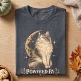 Powered By Cats and Moonlight Tee thumbnail 1