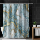 Blue Gold Marble Tumbler Digital, Watercolor Backgrounds, Floral Papers, Junk Journal Pages, Printable PNG, Scrapbooking Paper thumbnail 10