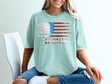 Pickleball Comfort Colors Shirt, PICKLEBALL Distressed USA Flag, Vintage Patriotic Court Graphic Tee thumbnail 12