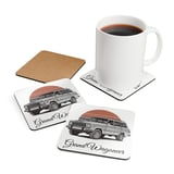 Grand Wagoneer Corkwood Coaster Set, The Waggy Car Coasters, Retro Vehicle, Cool Car Lover Gift, Housewarming Gift, Cars at Petralla Shop thumbnail 3