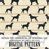 Abstract Canine Silhouettes Digital Design Size Bundle Png thumbnail 2