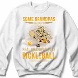 Pickleball Gildan Crewneck Sweatshirt, Some Grandpas Take Naps Real Grandpas Play Pickleball (Then Take a Nap), Court Warm Up thumbnail 2