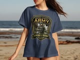 United States Army T-Shirt, Veteran Military Tee, Patriotic Soldier Gift, Army Strong, This We'll Defend Eagle Star Graphic Print Shirt thumbnail 4