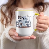 Halloween Mug, Boo Strong Ghost Gym Mug, Workout Ghost Coffee Cup, Halloween Gift, Funny Ghost Mug, Gym Humor Mug, Ghost Lover Gift thumbnail 6