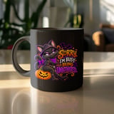 Busy Being Unbothered Black Cat Mug thumbnail 10