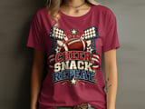 Cheer Snack Repeat Football Tee thumbnail 3
