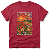 Gogh Tulips ~ Comfort Colors Premium Tee thumbnail 2