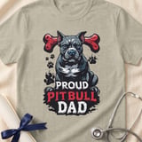 Proud Pitbull Dad Tee | Pit Bull Dad Shirt | Pittie Dad Gift | Dog Dad Shirt thumbnail 4