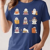 Cozy Reading Ghosts Tee thumbnail 2