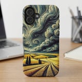 Swirling Sky Wheat Field MagSafe® Phone Case thumbnail 6