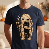 Mummy and Black Cat Coffee Tee thumbnail 4