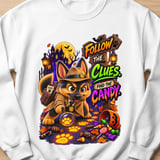 Detective Chase the Dog Halloween Sweatshirt thumbnail 2