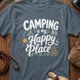 Happy Place Camping T-Shirt thumbnail 3