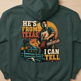 Hes From Texas I Can Tell Hoodie thumbnail 3
