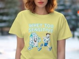 Whey Too Sensitive T-Shirt, Lactose Intolerant Shirt, Funny Food Shirt, Milk Cartoon, Running Man Graphic Tee, Unique Etsy Find thumbnail 3