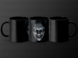 Horror Demon Mug Wrap, Scary Face Sublimation Design, Spooky Ghost Mug PNG, 11oz 15oz Evil Monster Digital File thumbnail 1