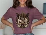 Loud and Proud Football Tee thumbnail 1