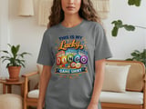 Vibrant Lucky Bingo Game Day T-Shirt thumbnail 2