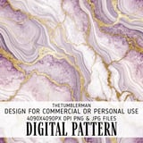 Amethyst Gold Tumbler Design, Digital Paper, Watercolor Flowers, Scrapbook Paper, Floral Junk Journal, Tumbler Png, Digital thumbnail 13