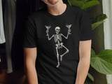 Dancing Skeleton Martini Tee thumbnail 11