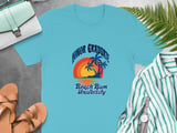Beach Bum University Honor Graduate T-Shirt, Tropical Sunset Palm Tree Tee thumbnail 7