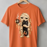 Mummy and Black Cat Coffee Tee thumbnail 3