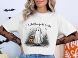 Whimsical Candy Ghost Halloween T-Shirt thumbnail 2
