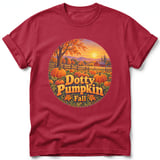 Dotty Pumpkin ~ Comfort Colors Premium Tee thumbnail 2