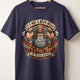 Fuel Tank Love Machine T-Shirt | Funny Beer Belly Humor Dad Shirt | Bearded Biker Husband Gift | Valentine's Day Fathers Day Tee for Him thumbnail 1