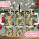 Luxe Tropical Leaves Digital Design Size Bundle Png thumbnail 8
