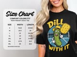 Pickleball Comfort Colors Shirt, Dill With It Funny Pickle Pun, Retro Court Player Vintage Graphic Tee thumbnail 14