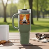 Grand Wagoneer Tumbler, The Waggy, Autumn Leaves, Pumpkin Tumbler, Fall Car Tumbler, Cars at Petralla Shop thumbnail 5