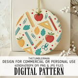 Whimsical School Supplies Digital Pattern Size Bundle Png thumbnail 3