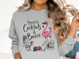 Chic Flamingo & Bocce Club Sweatshirt thumbnail 2