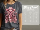 Faux Patchwork Cowgirl For A Cure Tee thumbnail 15