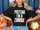 Pretend I'm a Zombie Tee thumbnail 3