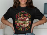 Read More Worry Less Tee or Sweatshirt, Faux Patchwork Design thumbnail 21
