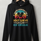 Pickleball Sport-Tek Performance Hood, If You're Looking For A Soft Serve Go Get Ice Cream, Lightweight Hoodie thumbnail 1