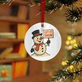 Let It Snow Snowman Ornament thumbnail 2