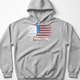 Pickleball Gildan Fleece Hoodie, Pickleball Patriotic USA Flag Graphic Print, Warm Court Pullover thumbnail 2