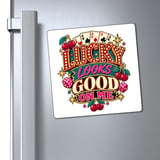 Lucky Looks Good On Me Retro Magnet thumbnail 6