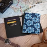 Blue Retro Floral Passport Cover thumbnail 2
